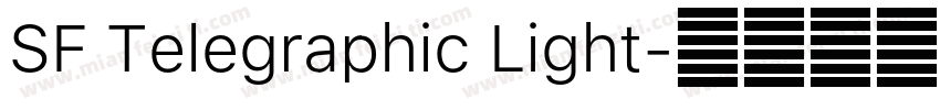 SF Telegraphic Light字体转换